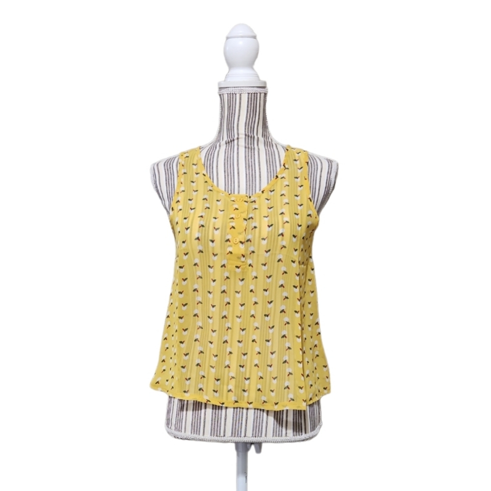 Pura Vida Sheer Sleeveless Top (S)